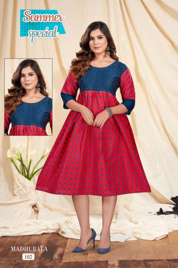 Trendy New Madhubala  Rayon Designer Kurti Collection